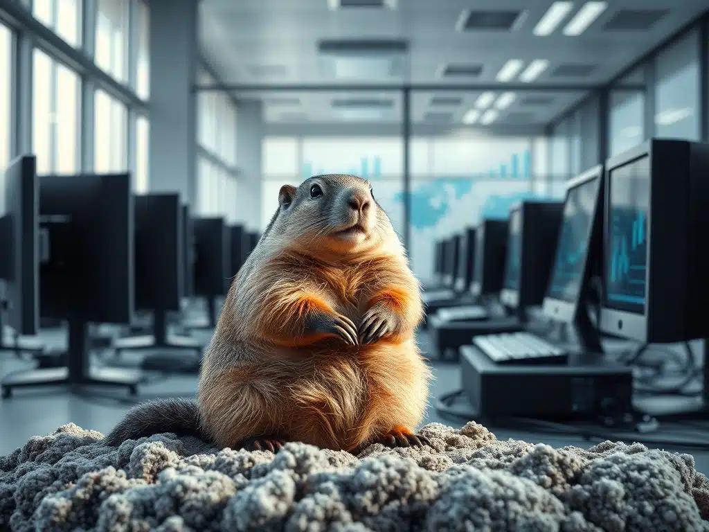 Beaver in corporate offices