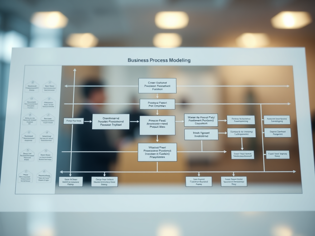 Transparent Screen with Swimlane Process
