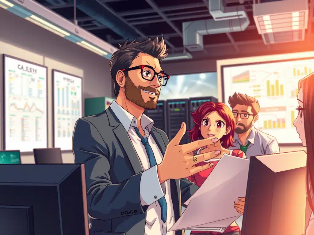 Animated guy talking